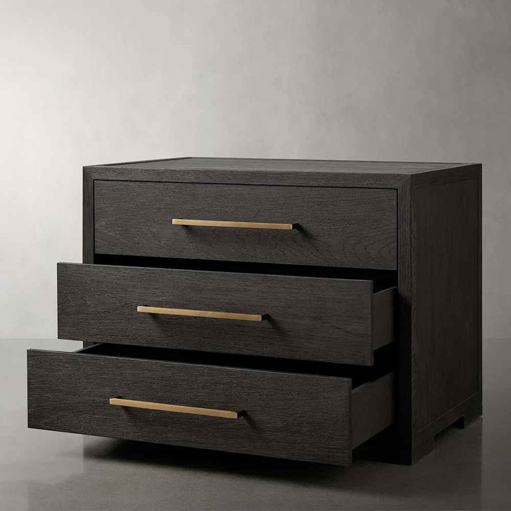  Drei - Schubladen Nachttisch 