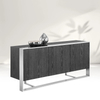Modernes Metall mit massivem Holz Sideboard