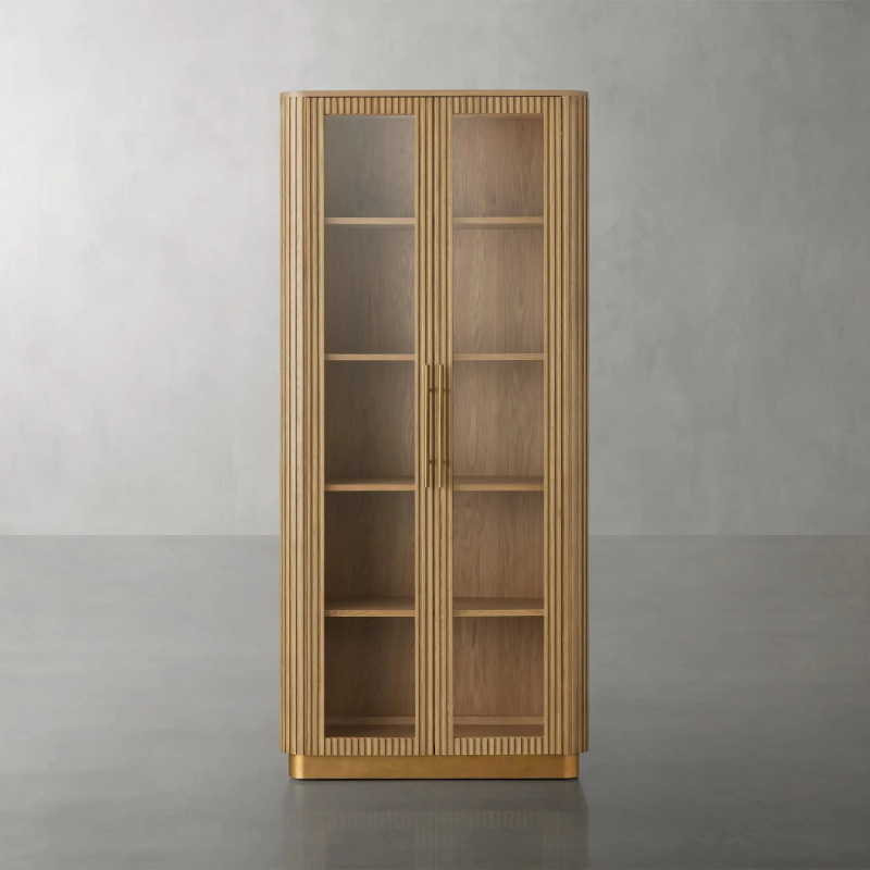 Modern - Luxus dunkeles Holz gerillt