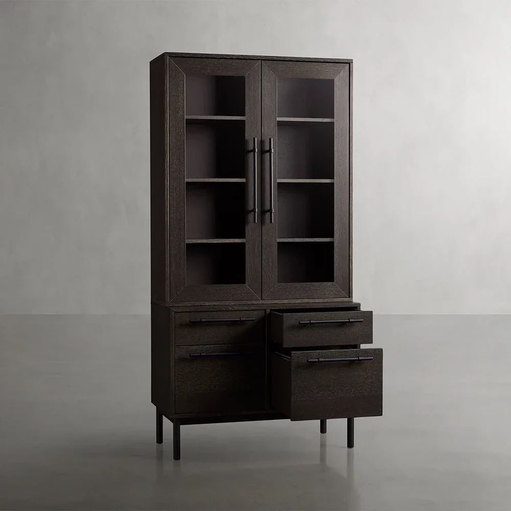 Industrial - Style Glass - Türspeicherschrank