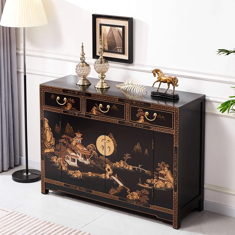 Neues klassisches handgemaltes Eingangsschrank im chinesischen Stil im chinesischen Stil