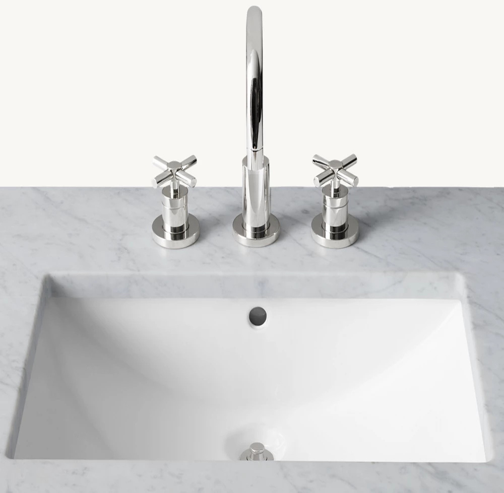 Ein rechteckiges Unterbecken