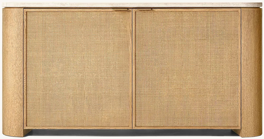 2-Türer-Sideboard gewebte Panel 