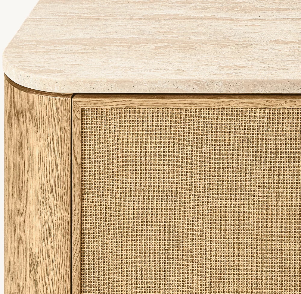 2-Türer-Sideboard gewebte Panel 