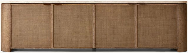 Gewebte 4-Türer-Medienkonsole