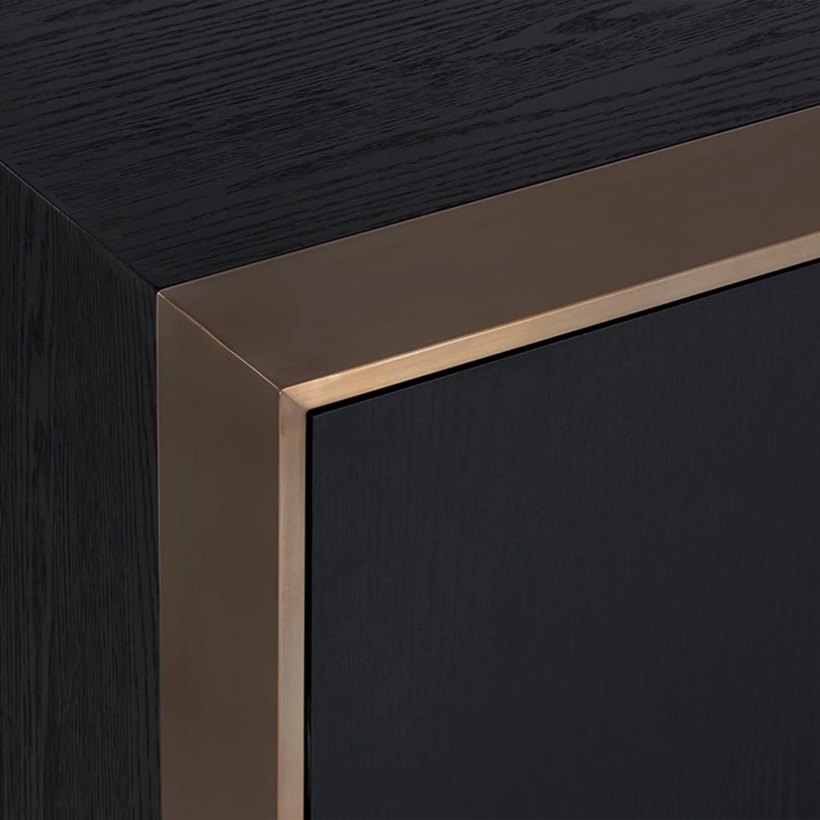 Modernes Metall mit massivem Holz Sideboard