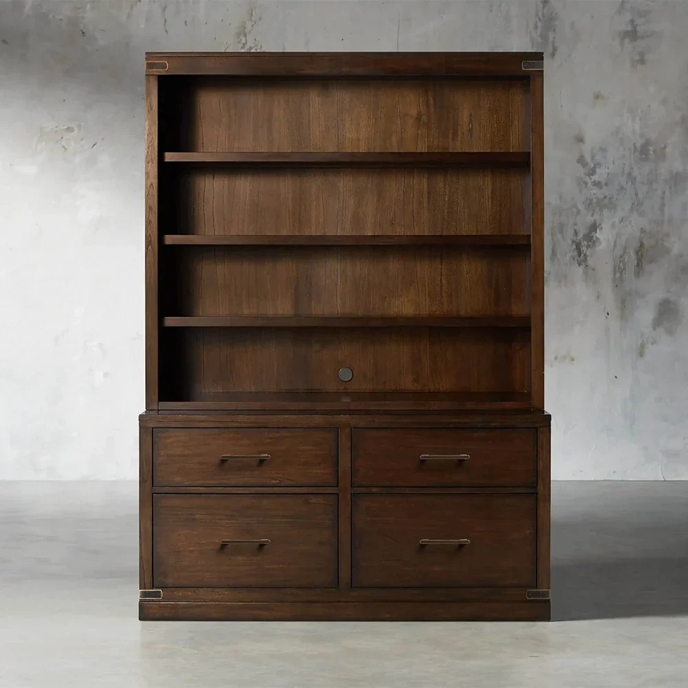 Modulares Bücherregal mit Dateibasis