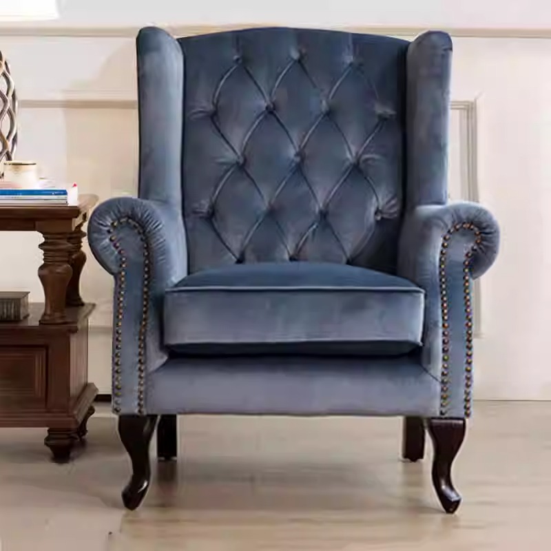 Stoff im American-Stil Single Sofa Stuhl