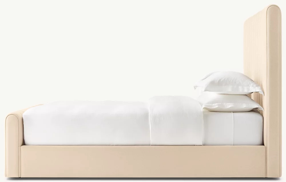  Stofftafelplattformbett mit Fußbrett