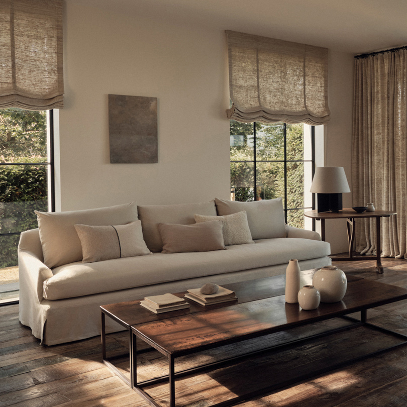 Zen-Style-Waschstoff-Stoffsofa