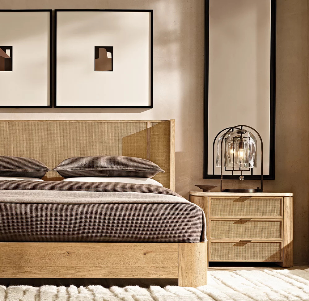 Amerikanisches Doppelbett massives Holz