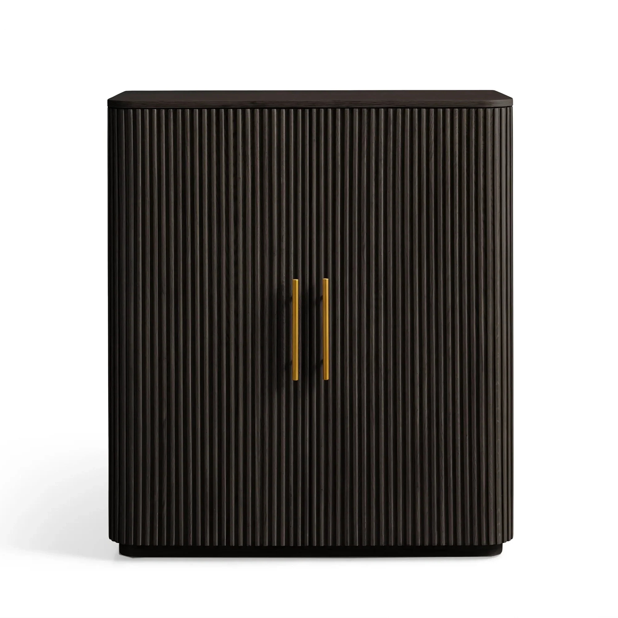 Moderner weißer Eichenweinschrank