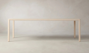 Gerade - ausgekleideter Eschen Esstisch