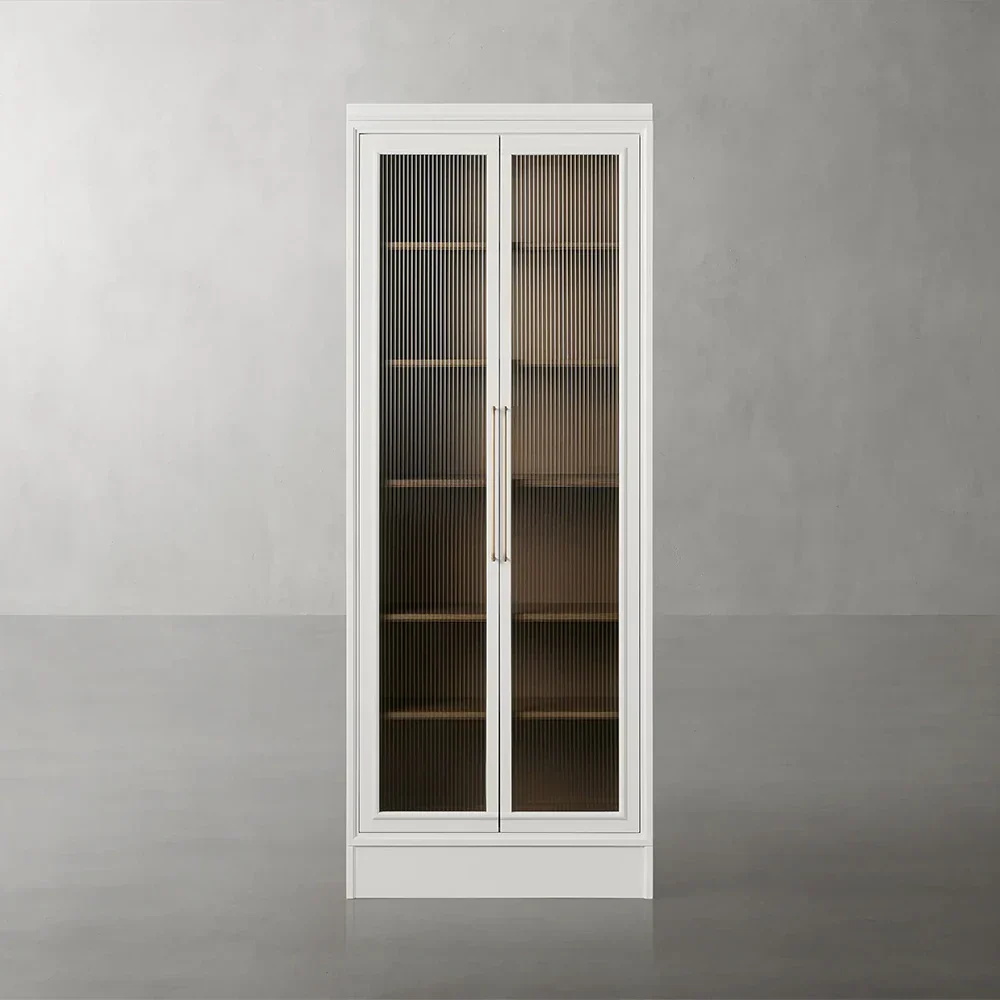 Modernes minimalistisches Glas - Türspeicherschrank