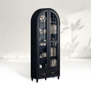 Bogen - geformtes Glas - Türbuchregal