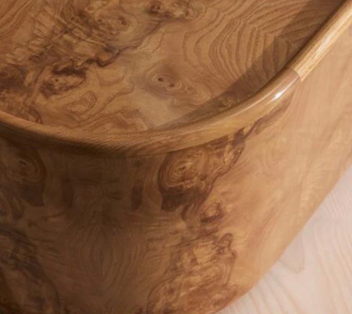 Ländlicher Stil Massivholz runden Couchtisch im ländlichen Raum