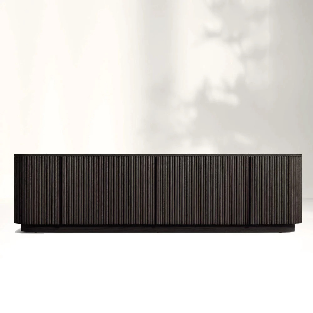 Amerikanisches Wohnzimmer Massives Holz weiße Eiche Eingangsschrank TV -Schrank Schrank