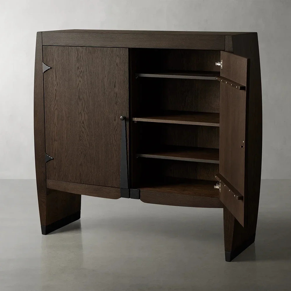 Künstlerische Eiche - Beenden Akzentschrank mit gewölktem Design beenden