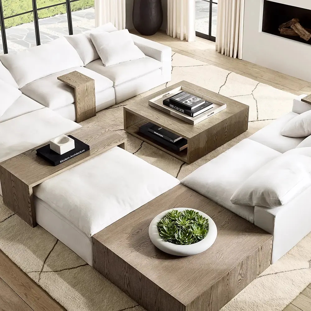 American Wohnzimmer Rh Massivholz Couchtisch