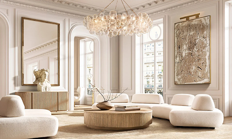 Das massive Holzsofa ist eine zeitlose und luxuri&ouml;se Erg&auml;nzung f&uuml;r jedes Wohnzimmer. Dieses Sofa wird aus hochwertigem Massivholz gefertigt und kombiniert Haltbarkeit, Komfort und Stil, um einen Schwerpunkt in Ihrem Wohnraum zu schaffen. 